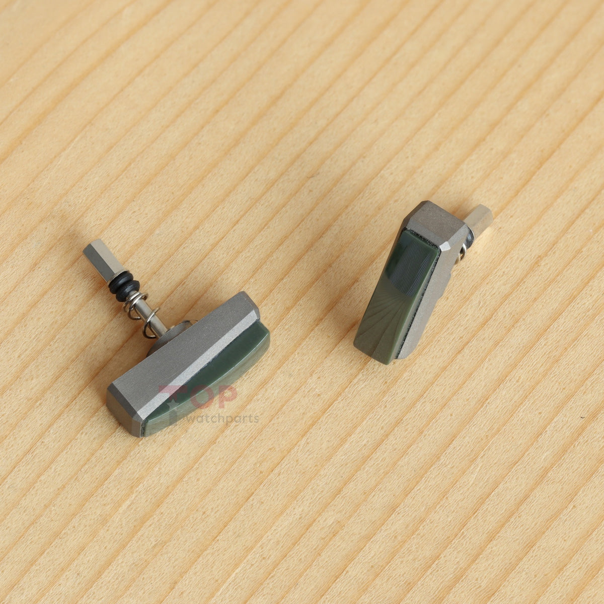 Titanium Green Ceramic Watch Pusher Button for Audemars Piguet Royal Oak Offshore 44mm Watch