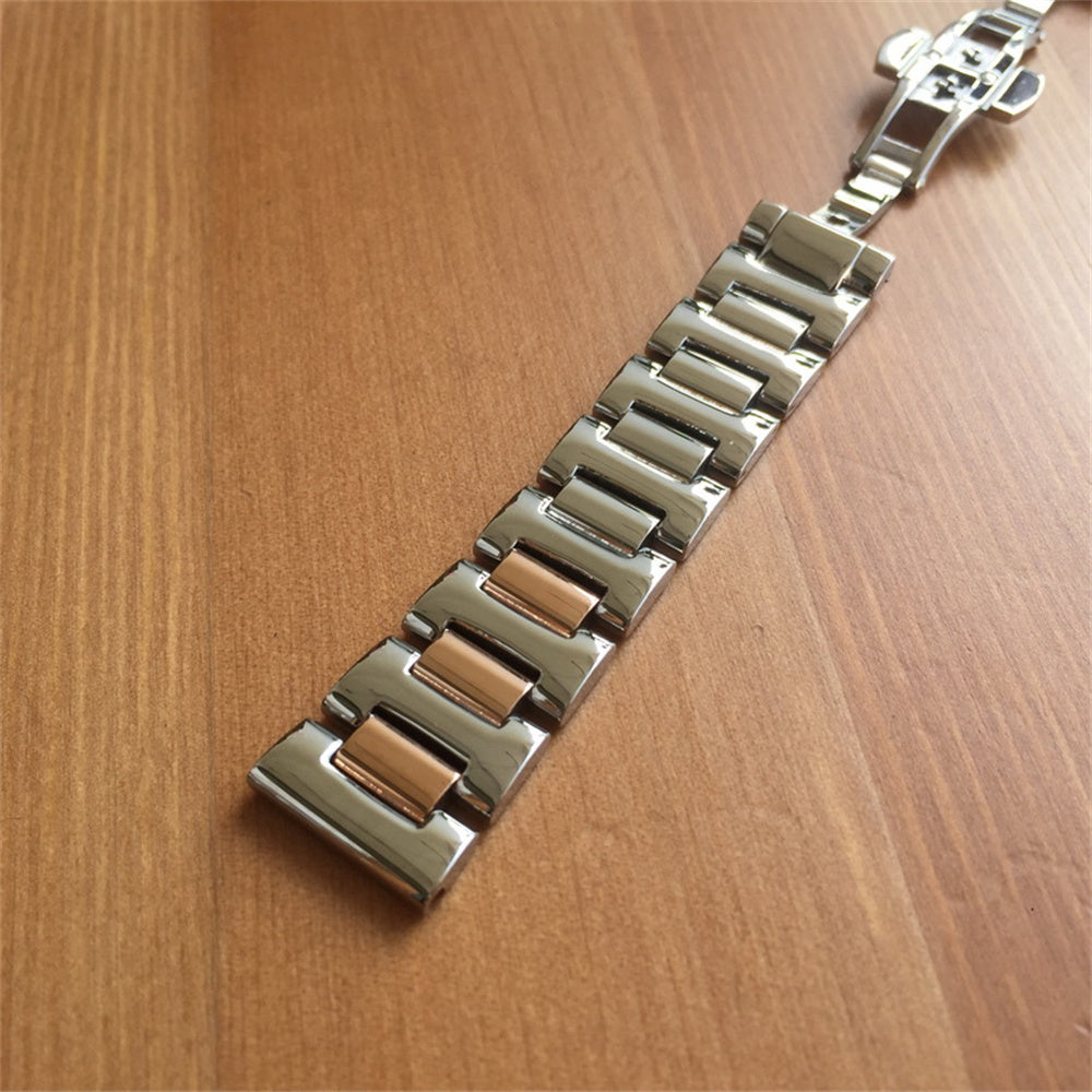 Braccialetto Orologio In Acciaio Inox Con Strass - Regolabile 18-22mm Per Uomini E Donne - Foto 1