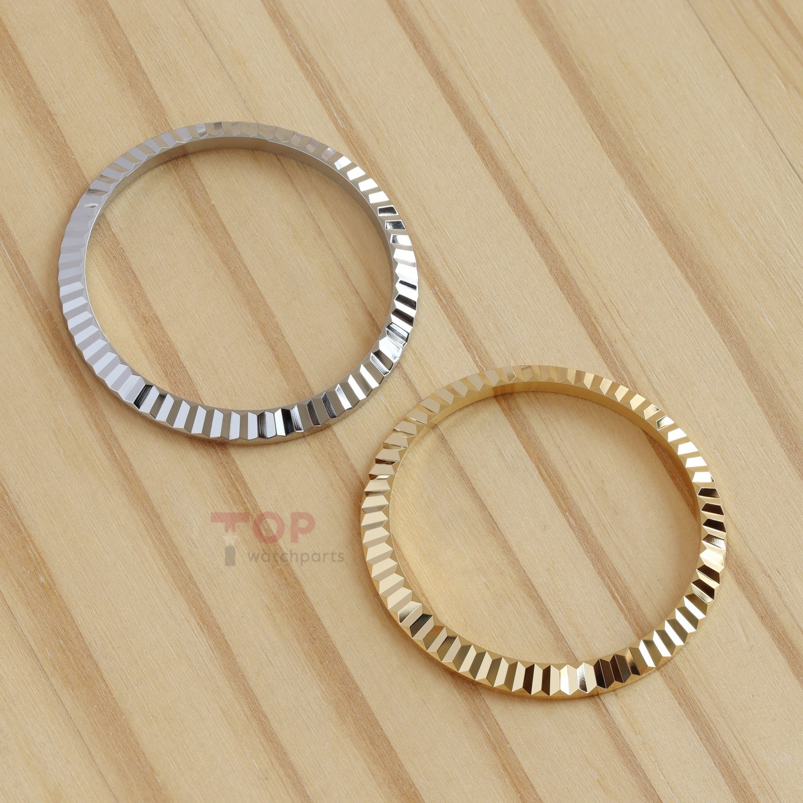 steel engine Turn Fluted bezel insert dog toothed ring bezel pad