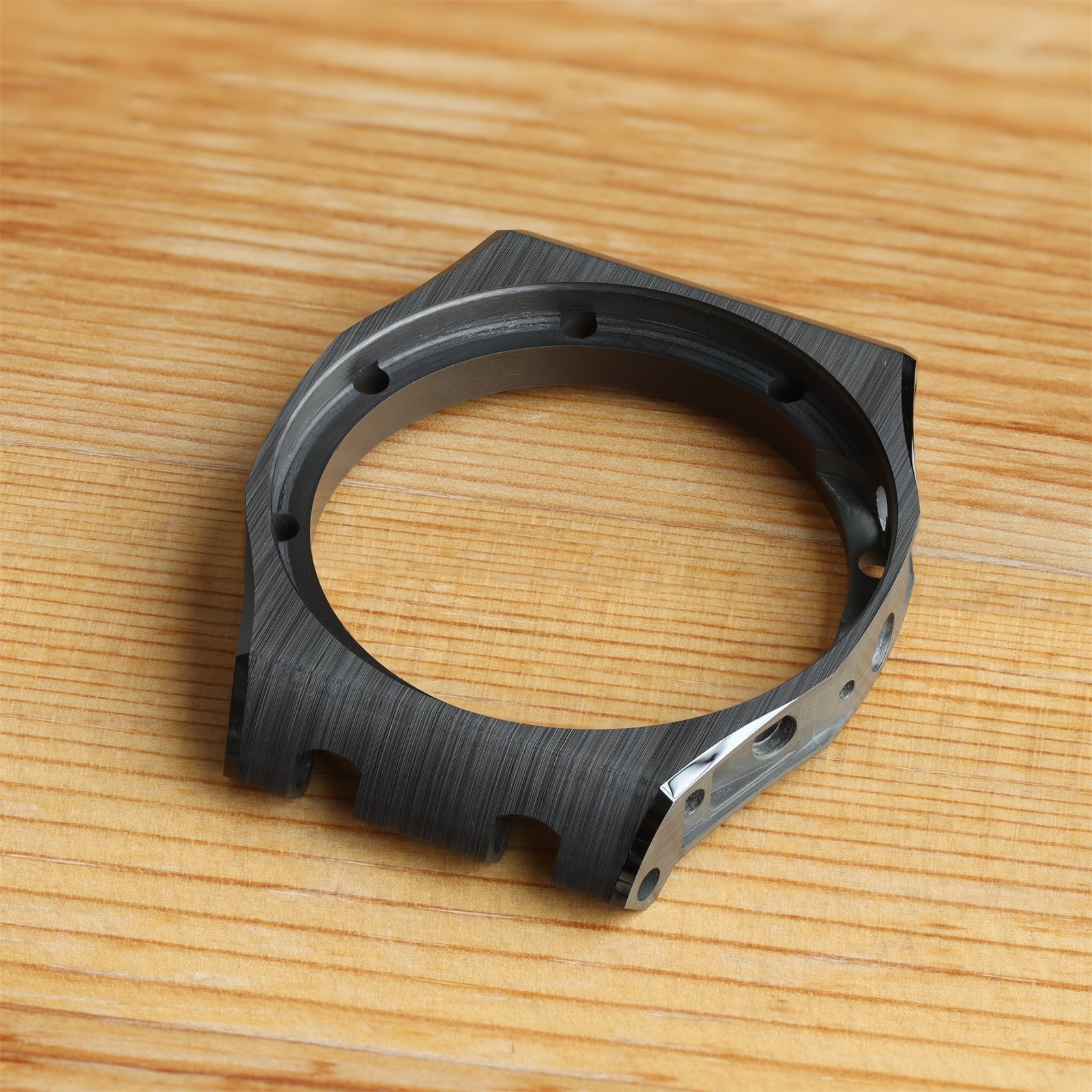 Brushed Ceramic Black Watch Bezel Case for Audemars Piguet 26405 44mm
