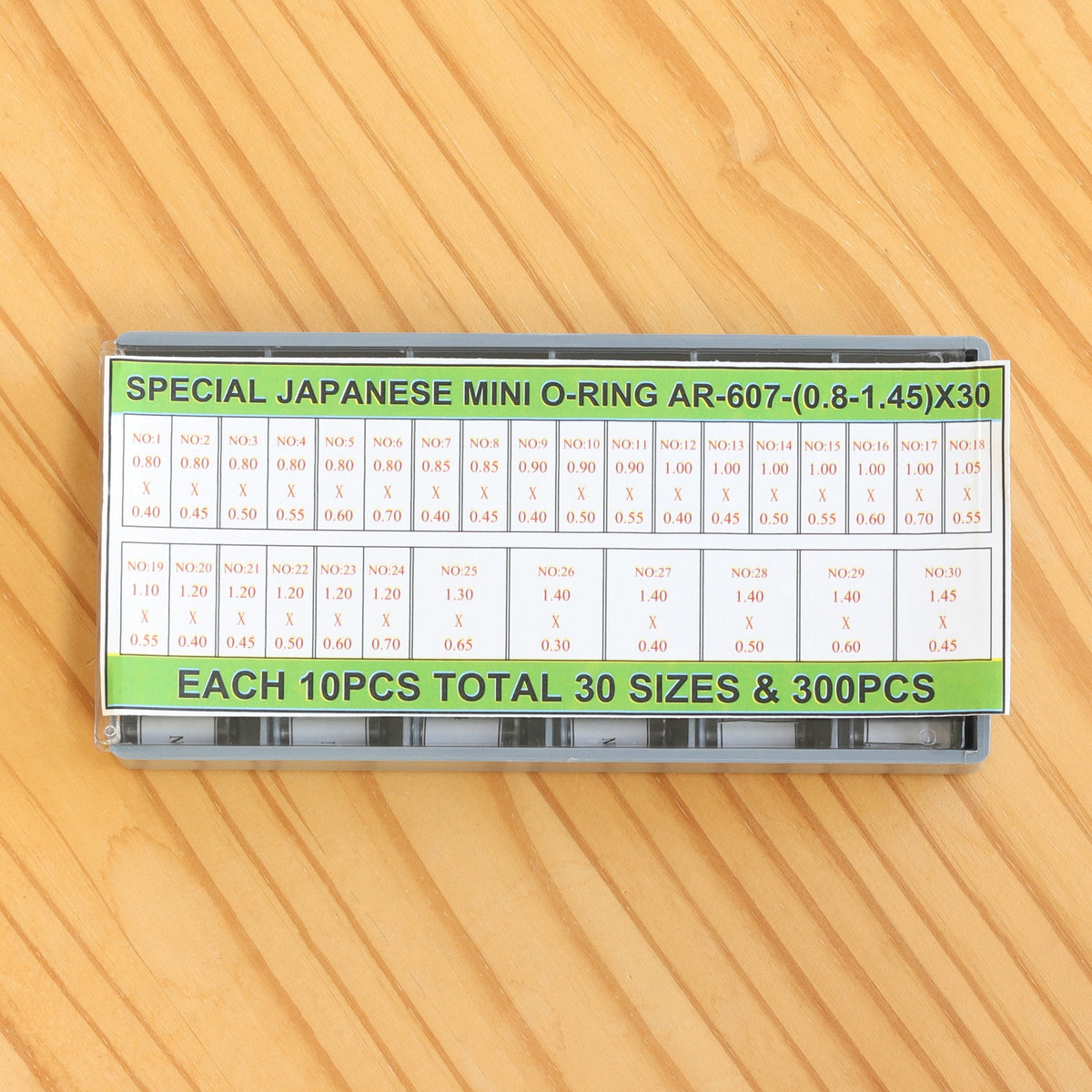 0.8-1.45 mm 30 Sizes Watch Gasket Set Waterproof Rubber Ring for Watch Crown Tube/Button Pusher/Crown/Screw