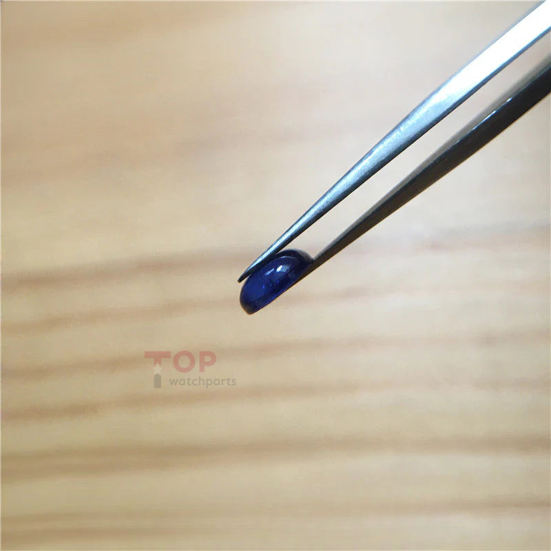 sapphire crystal (blue zircon) for Cartier Ballon Bleu watch crown parts