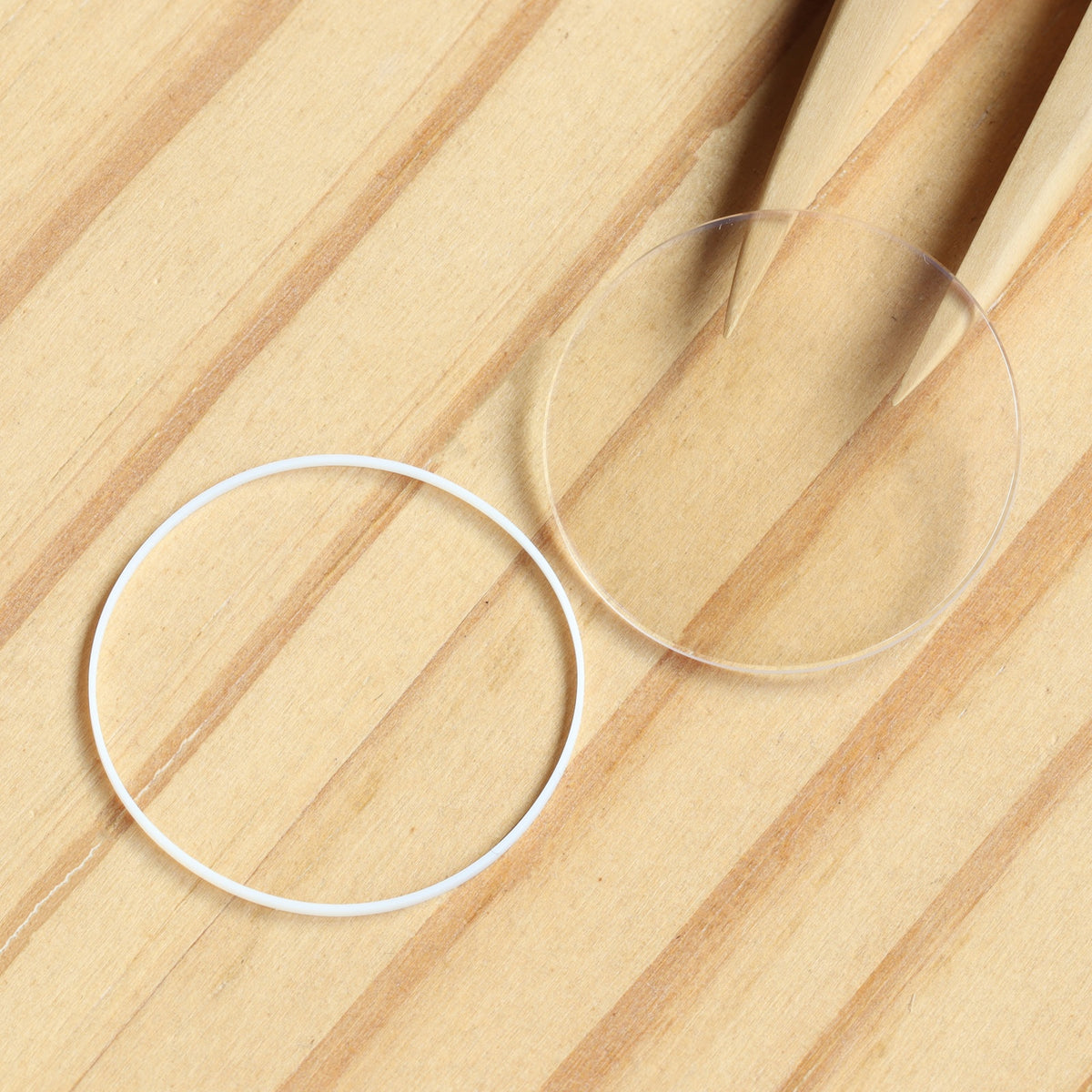 AR Coating Double Domed Watch Sapphire Crystal&Gasket for Blancpain Ladybird Quantième Complet 2360-2991 33.7mm Glass