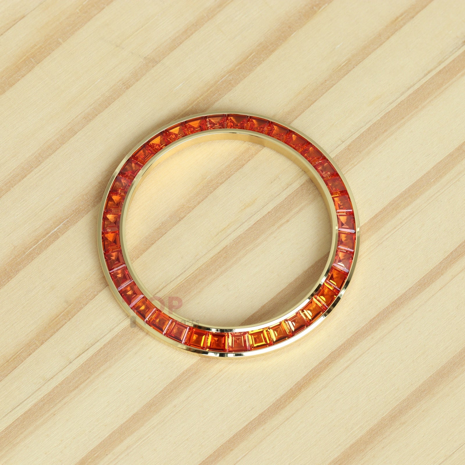 Orange Gemstone Watch Bezel for Rolex Daytona 40mm Watch