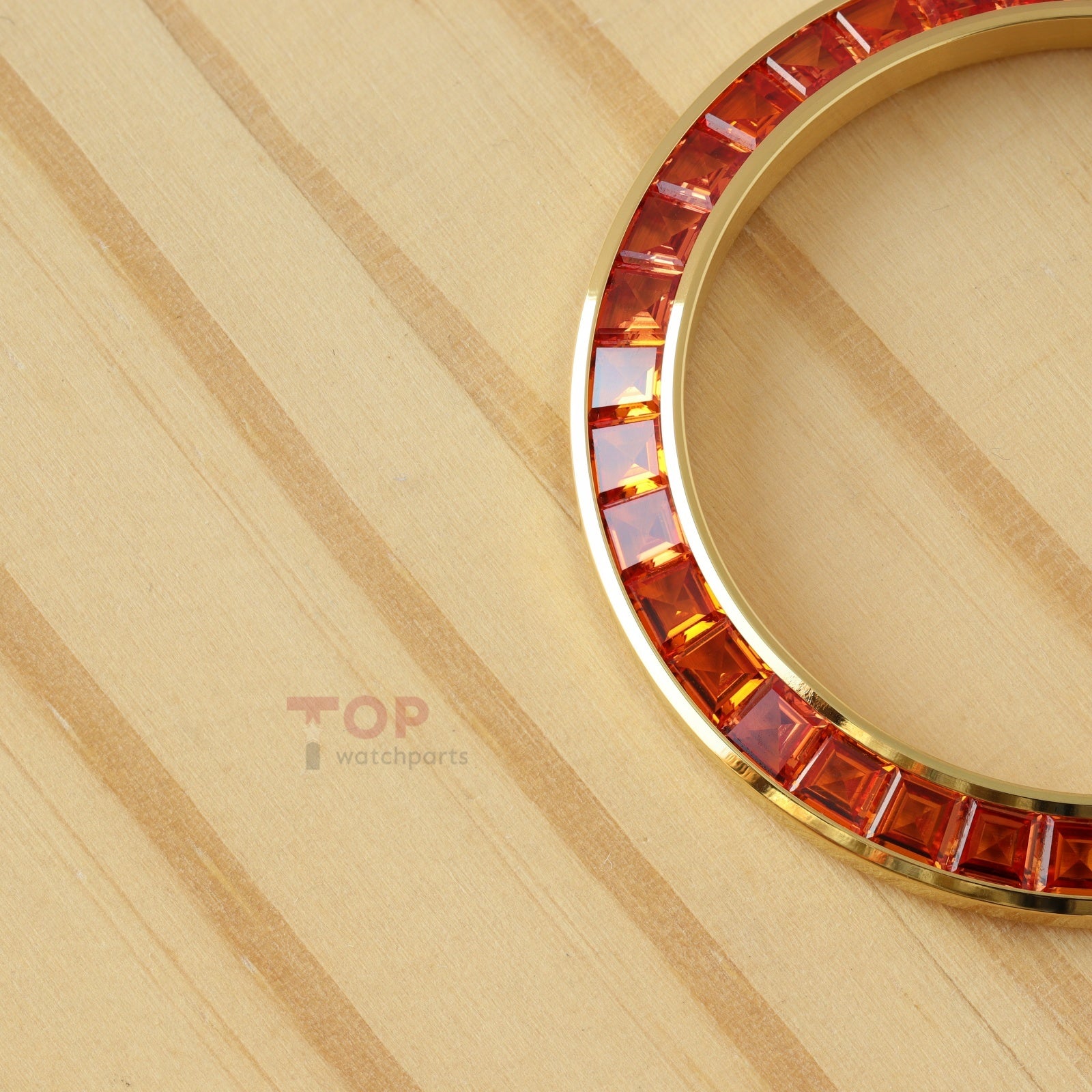 Orange Gemstone Watch Bezel for Rolex Daytona 40mm Watch