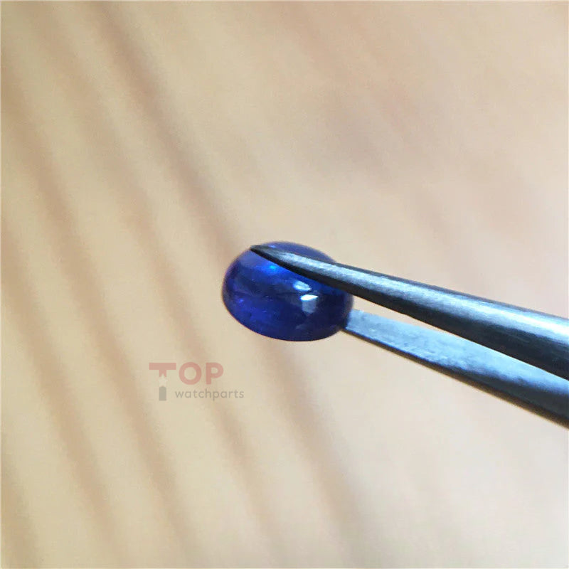 sapphire crystal (blue zircon) for Cartier Ballon Bleu watch crown parts