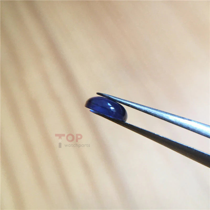 sapphire crystal (blue zircon) for Cartier Ballon Bleu watch crown parts