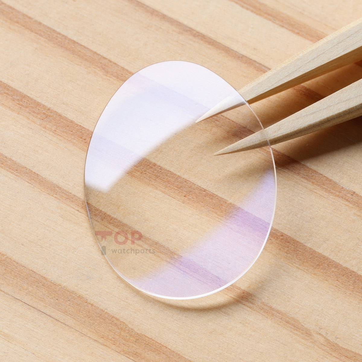 Watch Ellipse Sapphire Crystal for Breguet REINE DE NAPLES 34.3×26.3mm Glass
