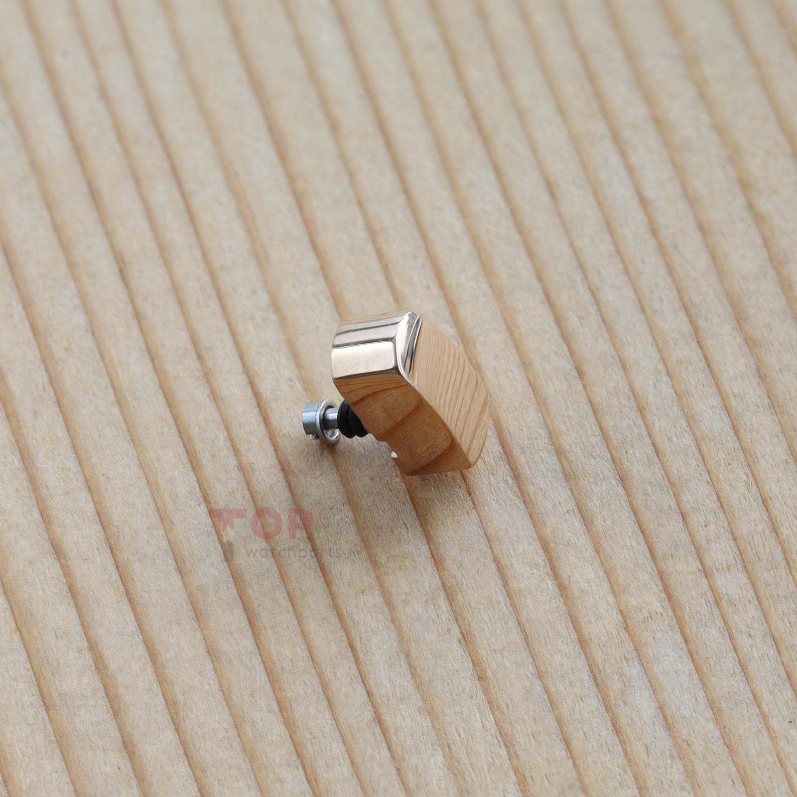 18K Rose Gold/Steel Watch Pusher for Patek Philippe PP 5968 Aquanaut 42.2mm Watch Button