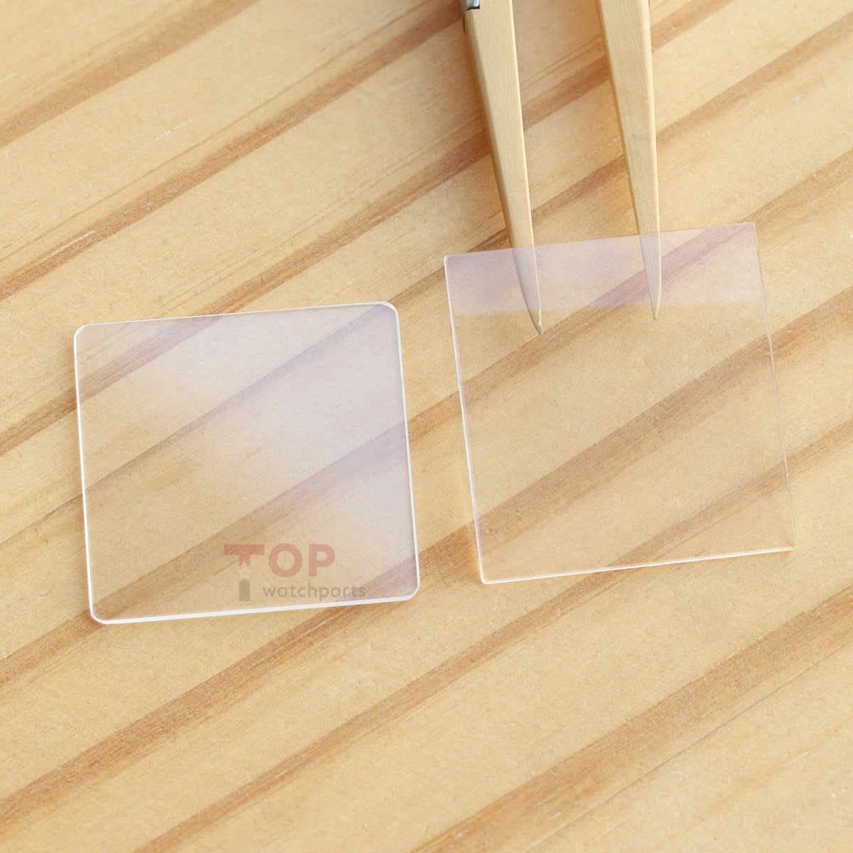 Watch Sapphire Crystal for Cartier Tank MC 3589 Front&Case Back Watch Glass