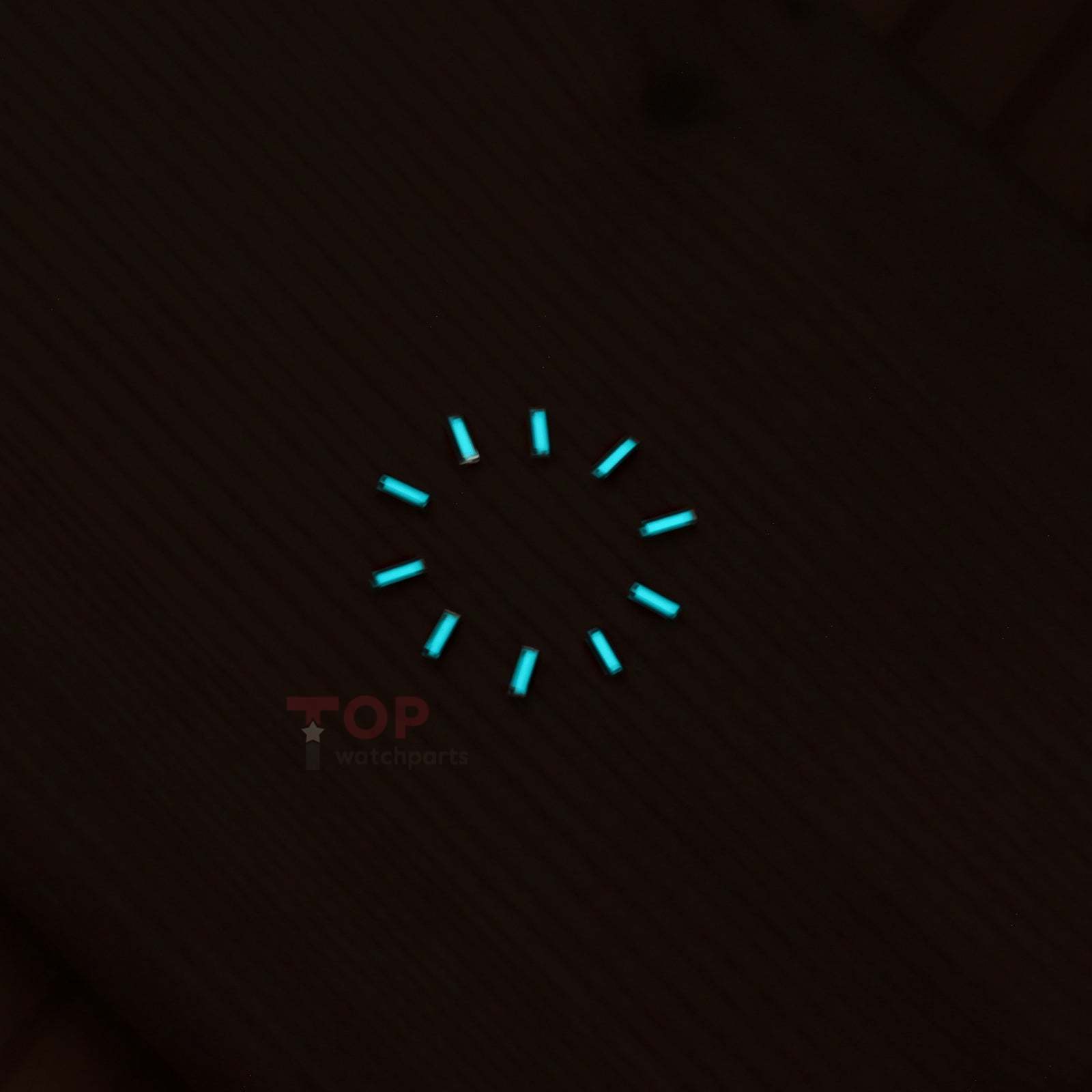 Watch Dial Luminous Hour Marker for Rolex Datejust 41 Green Blue Luminous Numerals Bars Indexes Rectangles Indices