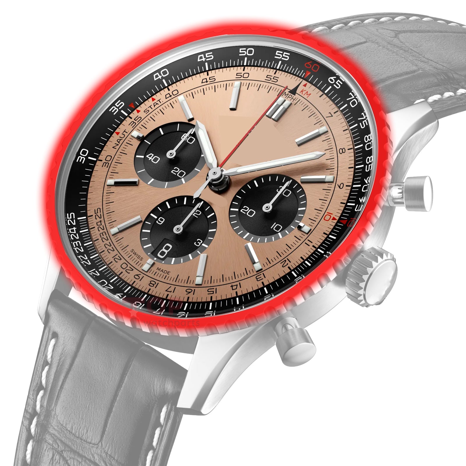 Watch Sapphire Crystal for Breitling Navitimer B01 AB0138241 43mm Chronograph Watch Glass