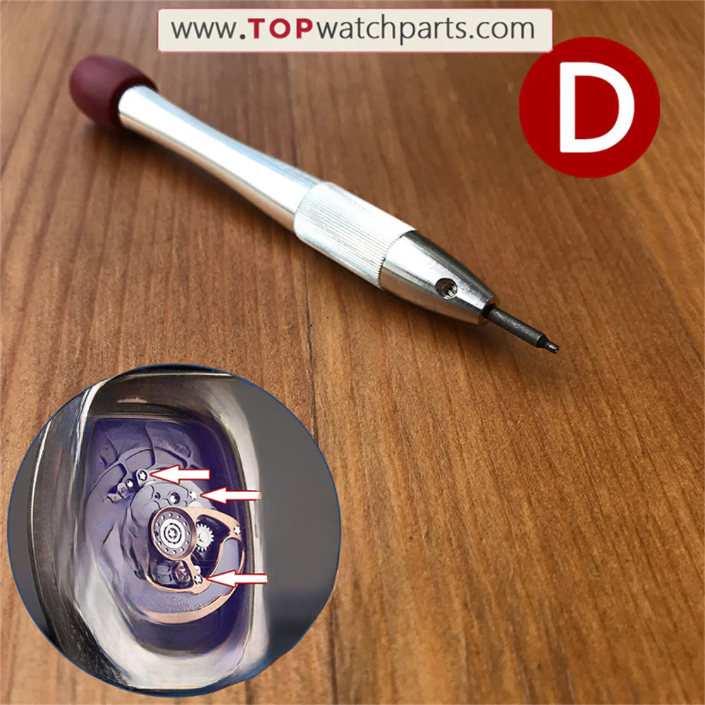 jeu de tournevis en acier pour montre Audemars Piguet,Bvlgari,Bulova,Blancpain,Oris,IWC,Richard Mille,Carl F.Bucherer