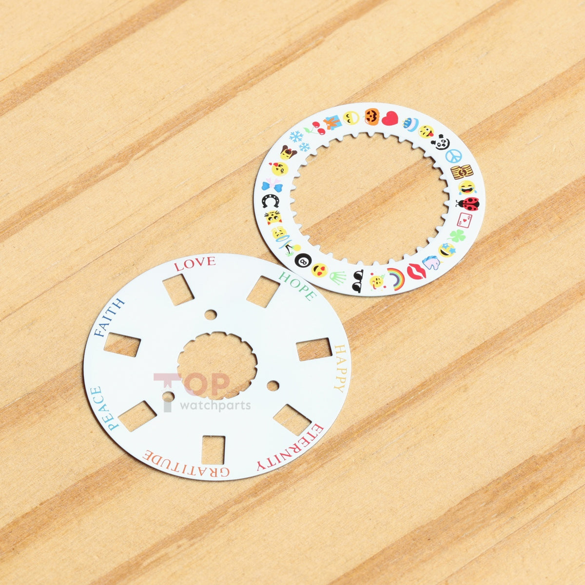 Puzzle Emoji Date Wheel Disc for Rolex Day-Date 36/40 Cal 3155/3255 Watch Calendar