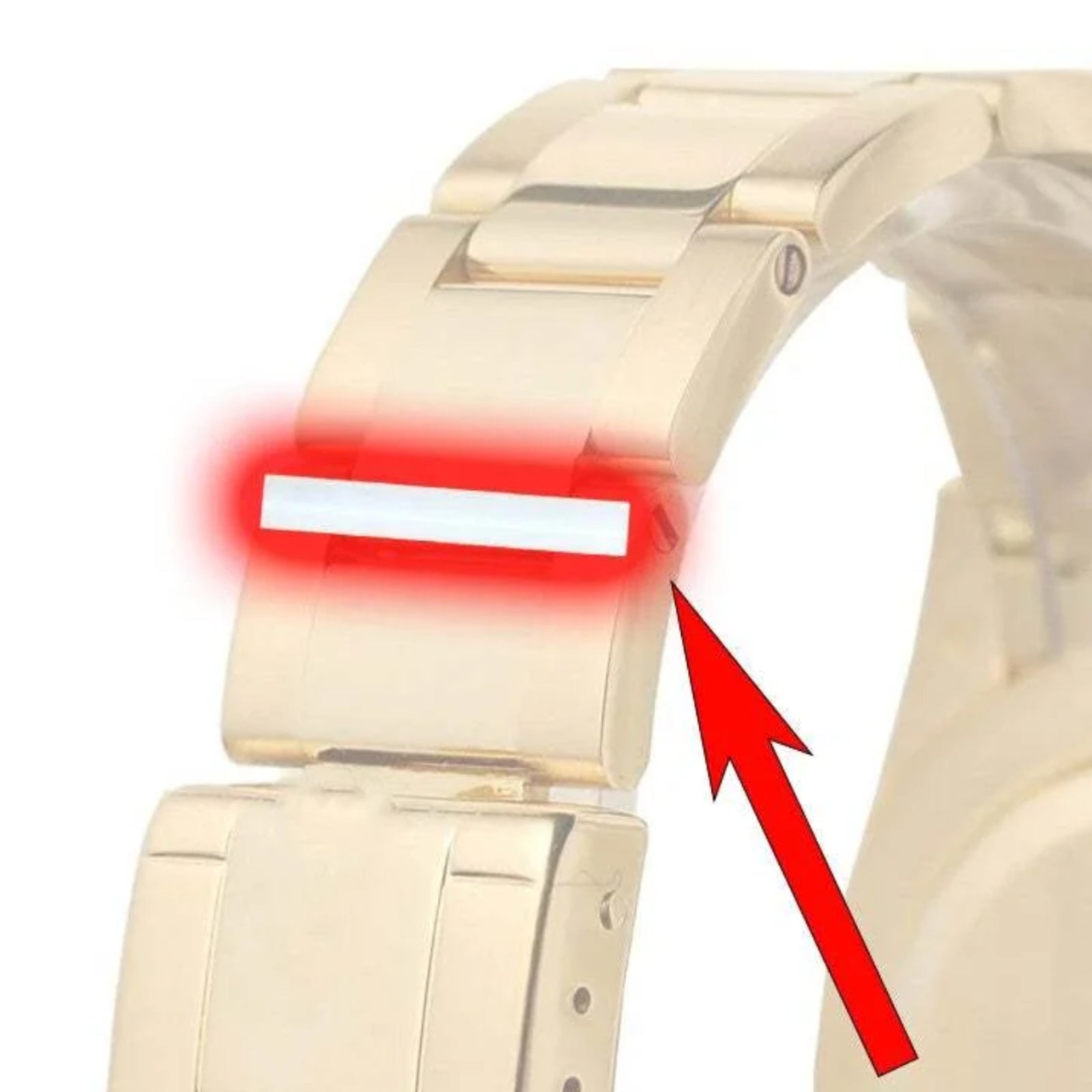 Watch Bracelet Ceramic Inner Tube for Rolex Day-Date 228238/128238 40mm Watch Band Screw