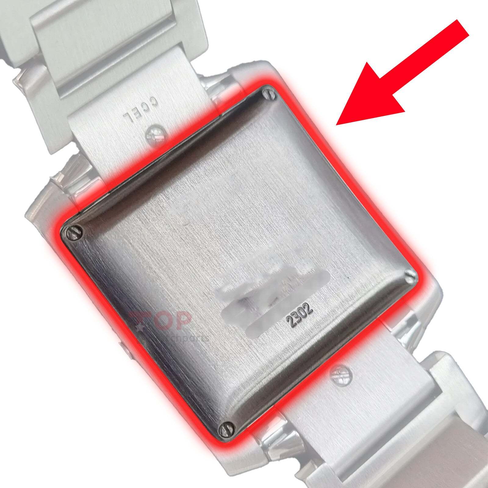 Watch Case Back Waterproof Ring Gasket for Cartier Tank Francaise 2302 Watch Parts