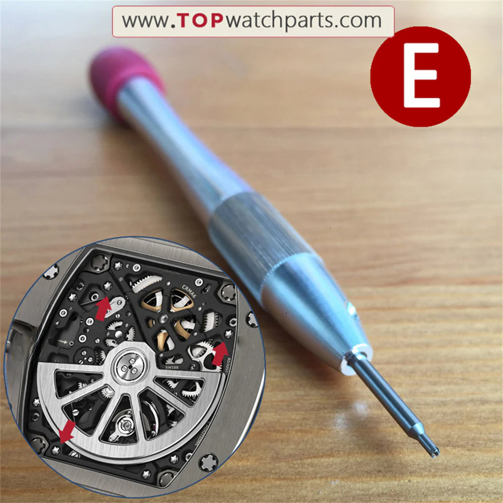 jeu de tournevis en acier pour montre Audemars Piguet,Bvlgari,Bulova,Blancpain,Oris,IWC,Richard Mille,Carl F.Bucherer