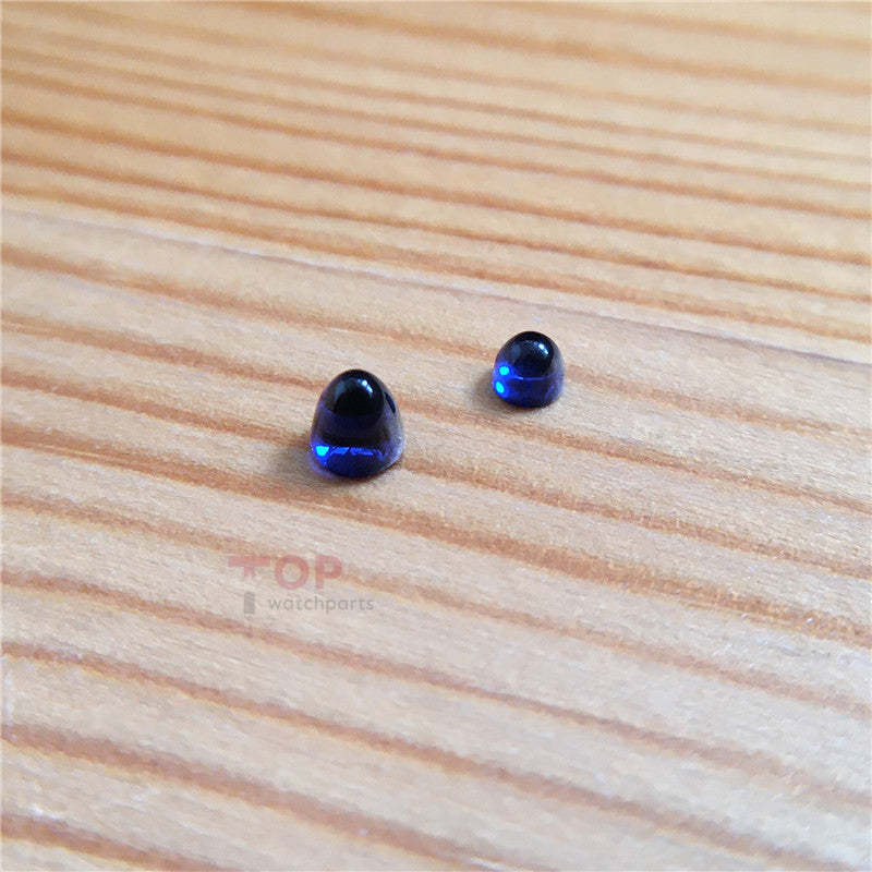 Blue Sapphire Crystal for Cartier Rotonde 40mm Watch Crown Parts