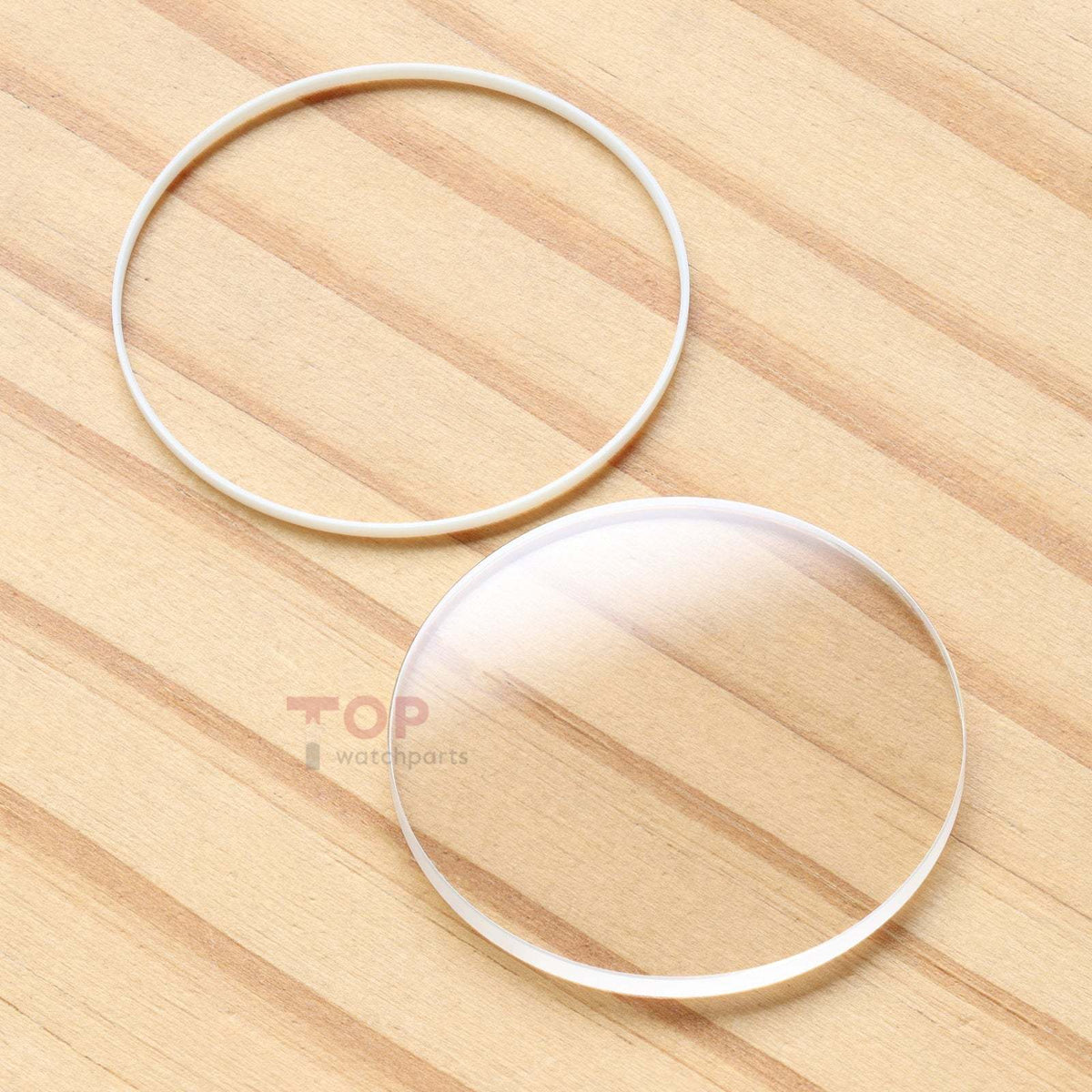 Round Flat Watch Sapphire Crystal for Vacheron Constantin VC Overseas 5500V 42.5mm Front&Case Back Glass
