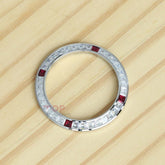 Synthetic Moissanite Diamond/Rubies Watch Bezel for Rolex Daytona 40mm Watch Gemstone Bezel