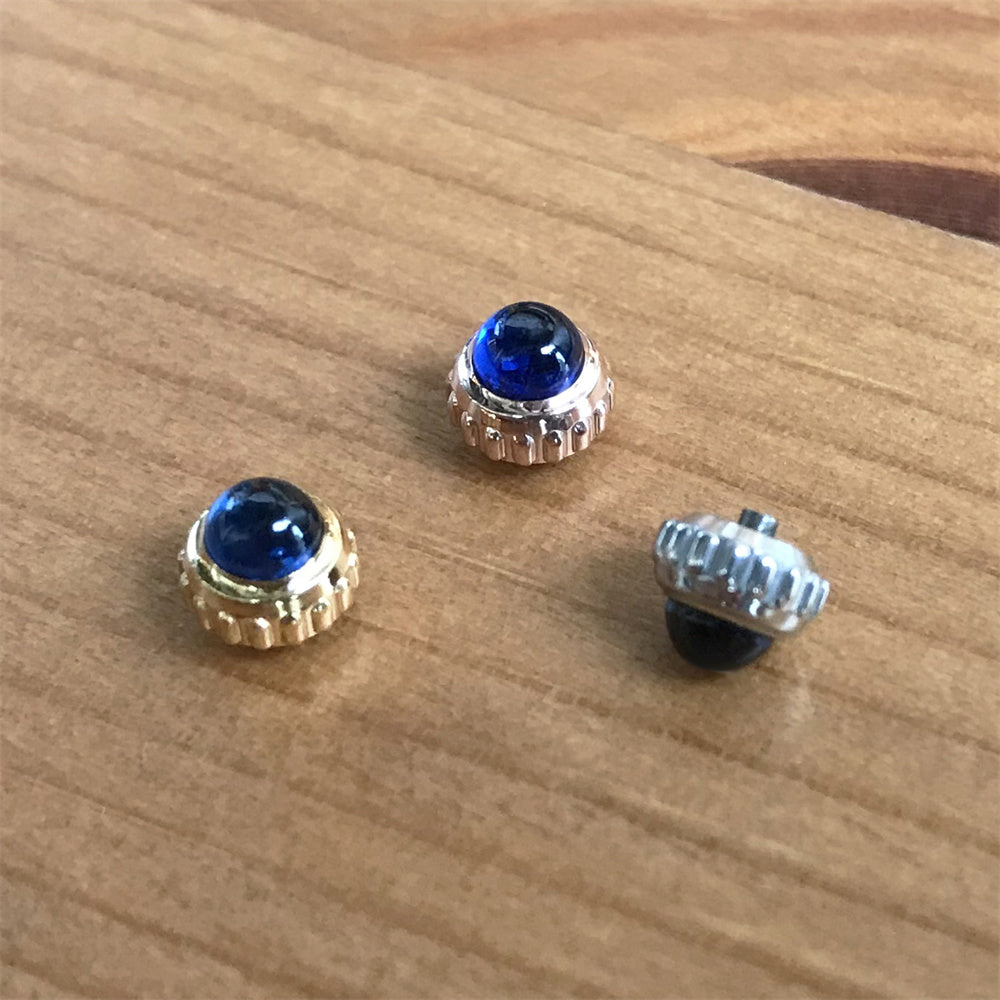 تاج ساعة من الكريستال الياقوتي لساعة Cartier Ronde 42 ساعة رجالية (3517)
