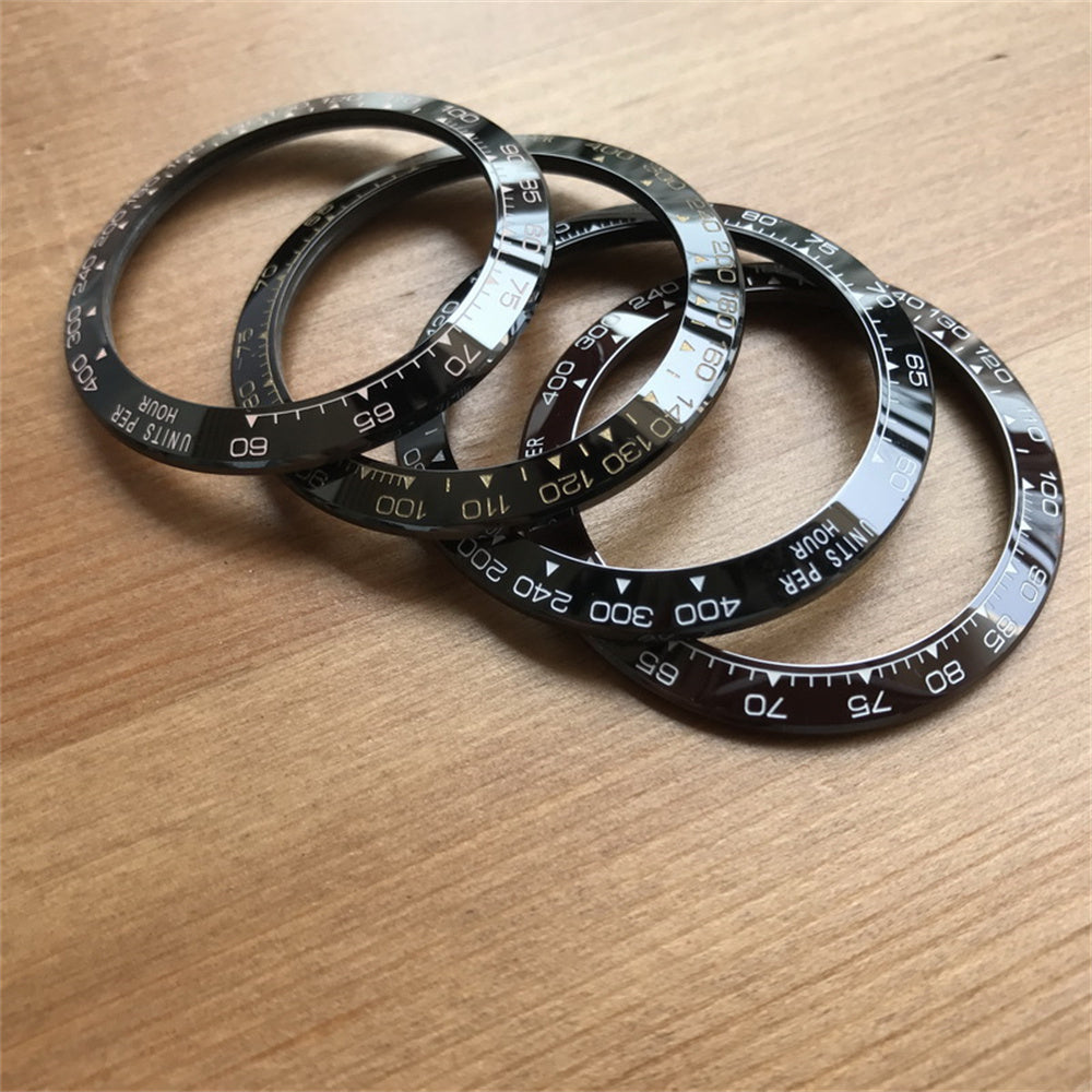 for Rolex Cosmograph Daytona Watch Ceramic bezel inserts 116500 parts(rose gold/gold/black/brown)