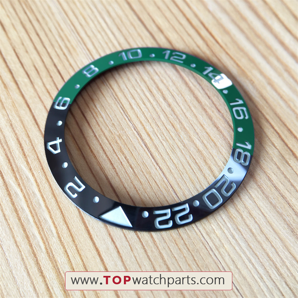 Carve White Gold Number High Quality Blue Red Ceramic Bezel Insert for Rolex GMT Master II Watch