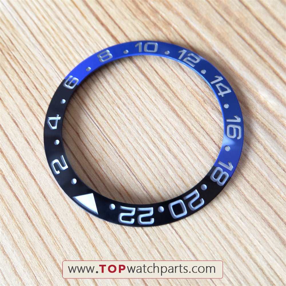 Carve White Gold Number High Quality Blue Red Ceramic Bezel Insert for Rolex GMT Master II Watch