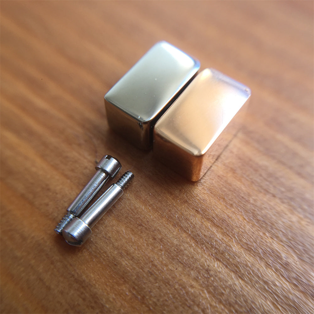 Bouton poussoir de montre couleur argent et or rose pour montre Repossi