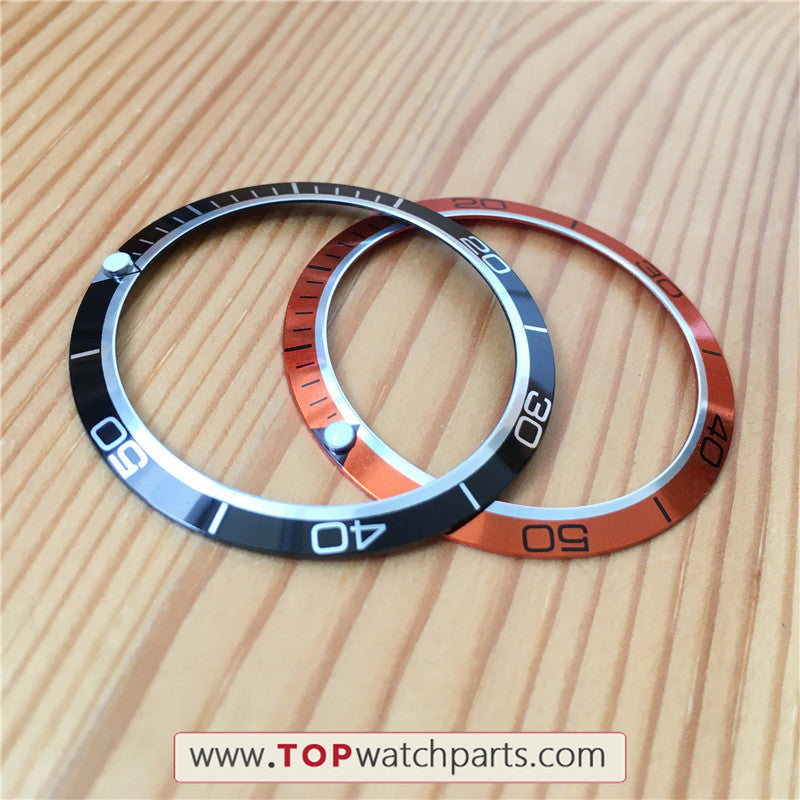 30.8-37.8mm aluminium bezel for OMG Omega Seamaster automatic watch