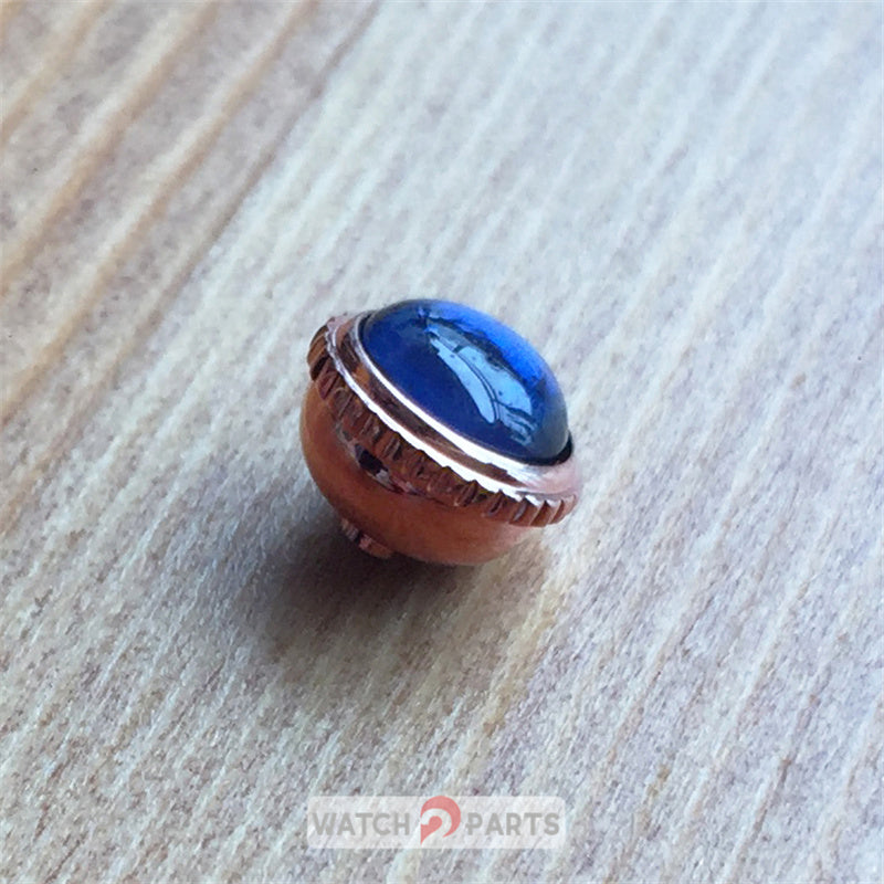 6.85mm waterproof Sapphire Crystal watch crown for Cartier Ballon Bleu watch parts