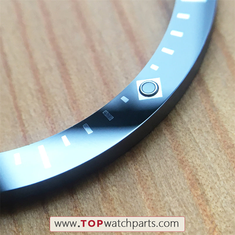 Ceramic bezel inserts loop for Blancpain Fifty Fathoms 43mm automatic watch