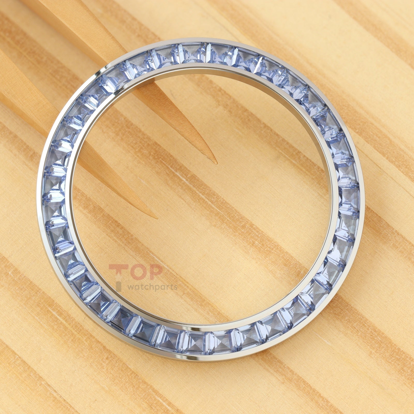 Synthetic Blue Sapphire Watch Bezel for Rolex Daytona 40mm Watch Gemstone Bezel