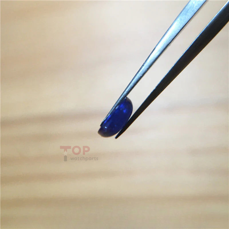 sapphire crystal (blue zircon) for Cartier Ballon Bleu watch crown parts
