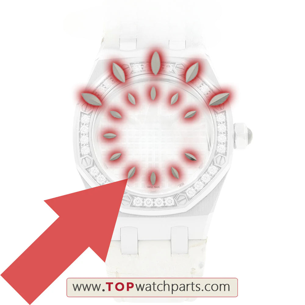leaf watch dial pin for AP Audemars Piguet RO Royal Oak 33mm quartz watch