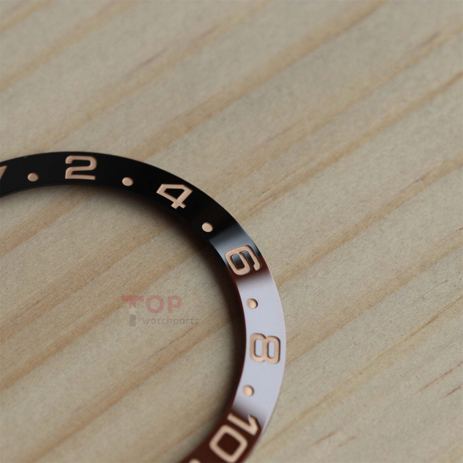 Lunette en céramique pour montre Rolex 126711 GMT-Master II Rootbeer Two Tone Rose Gold