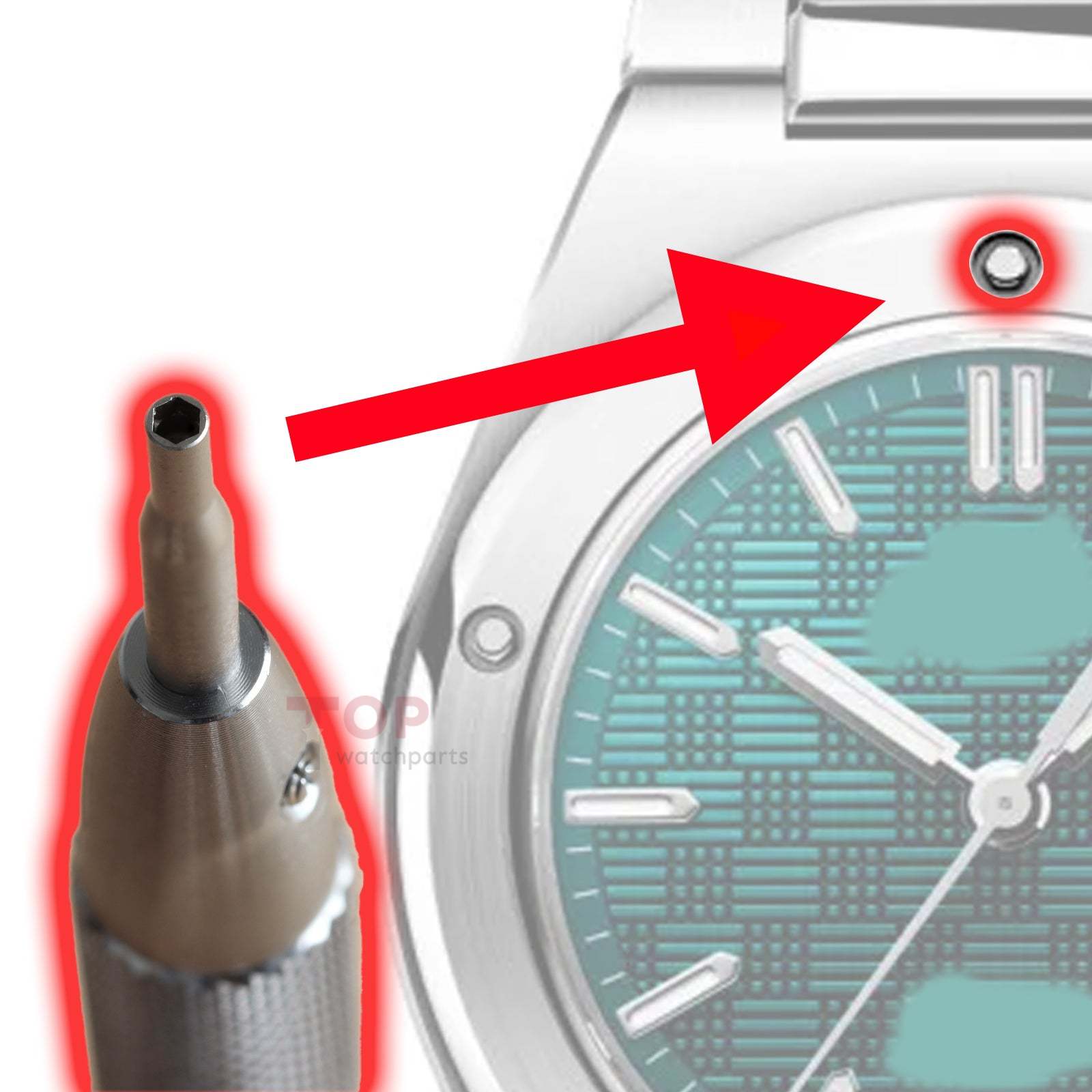 2.0mm Watch Bezel Internal Hexagonal Screwdriver for IWC 3289/3249/3389/3449/3287Ingenieur Automatic Watch Tool