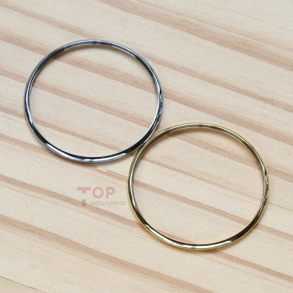 Bezel for Tudor Glamour Date 39mm Watch Steel Ring Silver Gold