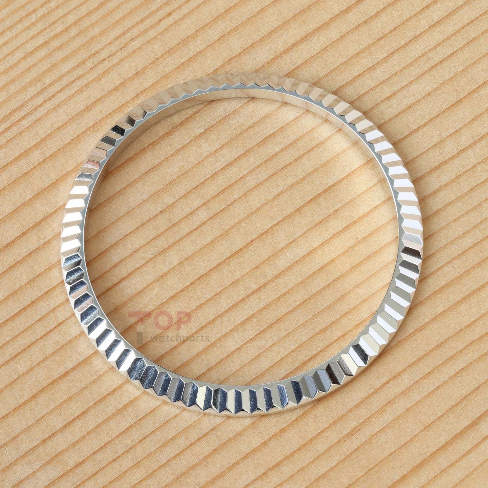 18K White Gold Watch Bezel for Rolex Datejust 36 126234/116234 Fluted