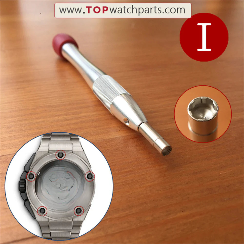 jeu de tournevis en acier pour montre Audemars Piguet,Bvlgari,Bulova,Blancpain,Oris,IWC,Richard Mille,Carl F.Bucherer