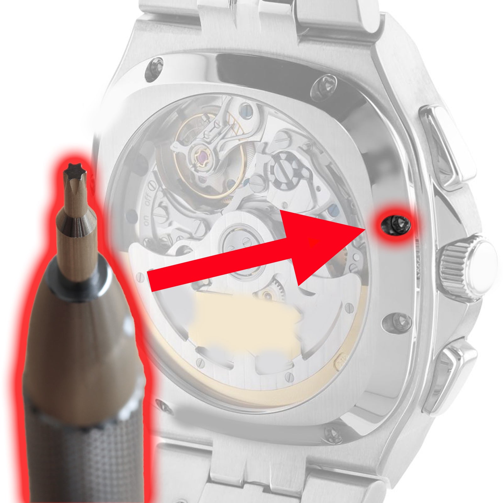 1.8mm Watch Case Back Hexagonal Screwdriver for Glashütte Original Watch Back Cover Tools