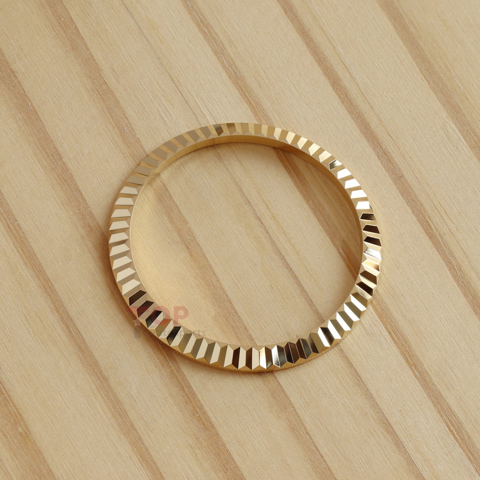 Steel Engine Turn Fluted Bezel Insert Dog Toothed Ring Bezel Pad for Rolex Datejust 36mm Watch