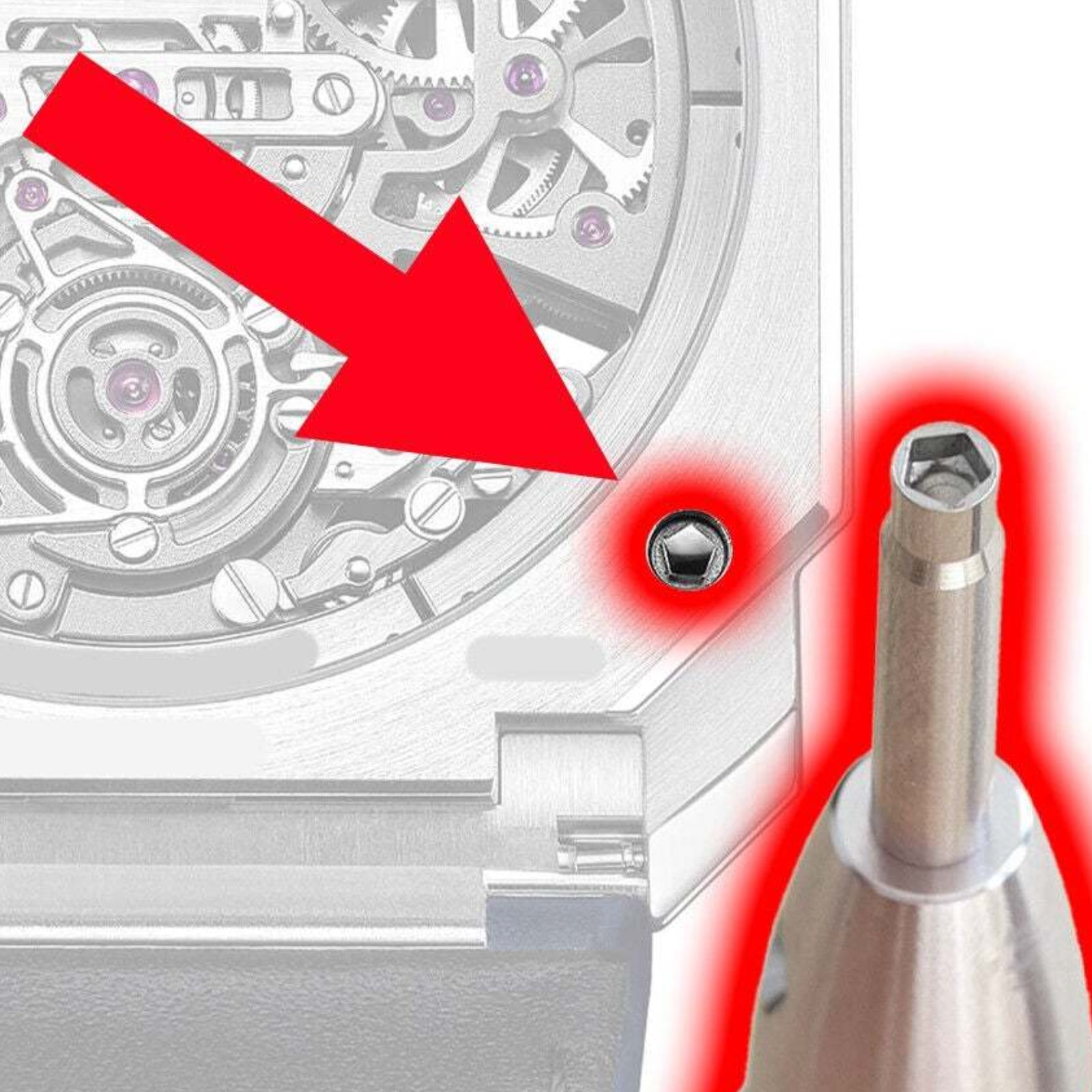 Watch Case Back Internal Pentalobe Screwdriver for Bvlgari Octo Watch Tool