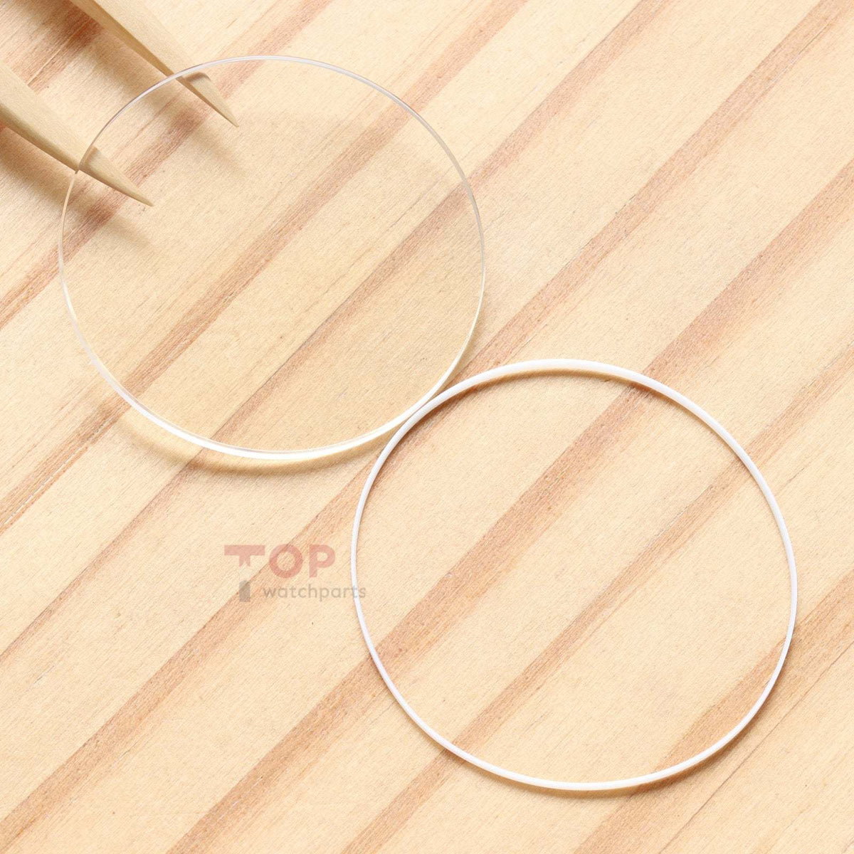 AR Coating Round Flat Sapphire Crystal&Gasket for Vacheron Constantin VC Overseas 49150/47450/47040/47751 42mm Watch Glass