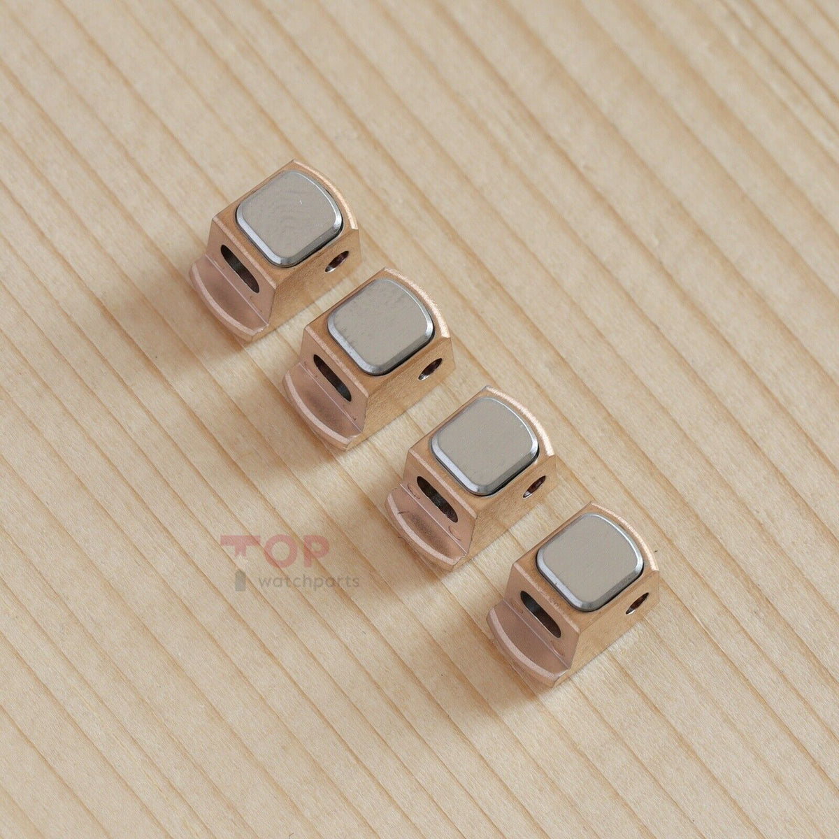 Watch Strap Quick Release Component for Audemars Piguet Royal Oak Offshore 42/43mm 26420 Rose Gold Interchangeable Strap System Leather Rubber Band