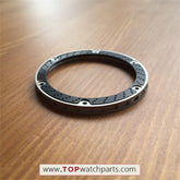 Acciaio+cornice in fibra di carbonio per hub Hublot King Power F1 48mm
