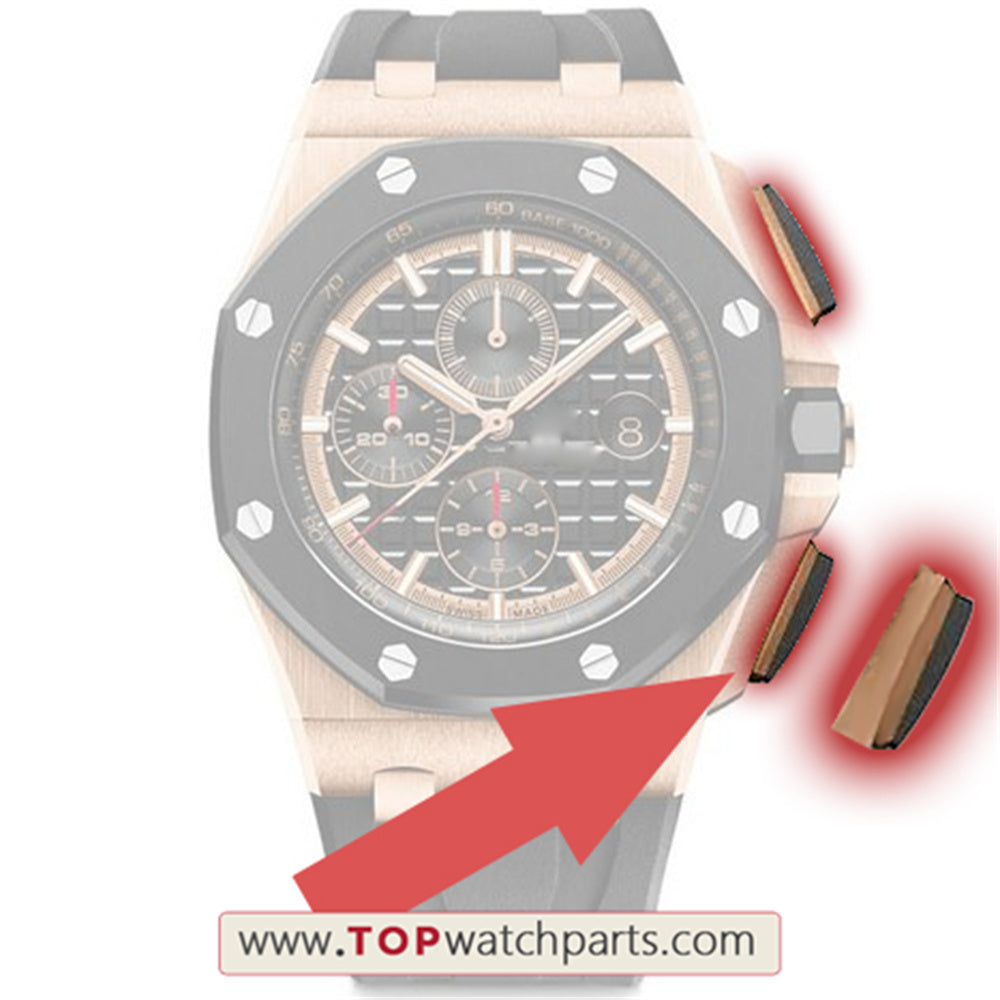 18K rose gold pusher for AP Audemars Piguet ROO Royal Oak Offshore 44mm Chronograph watch