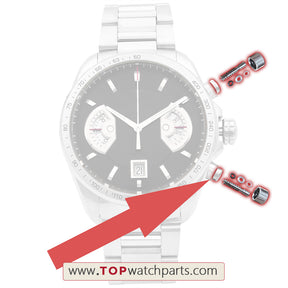 steel waterproof pusher button for Tag Heuer Grand Carrera CAV511 43mm watch
