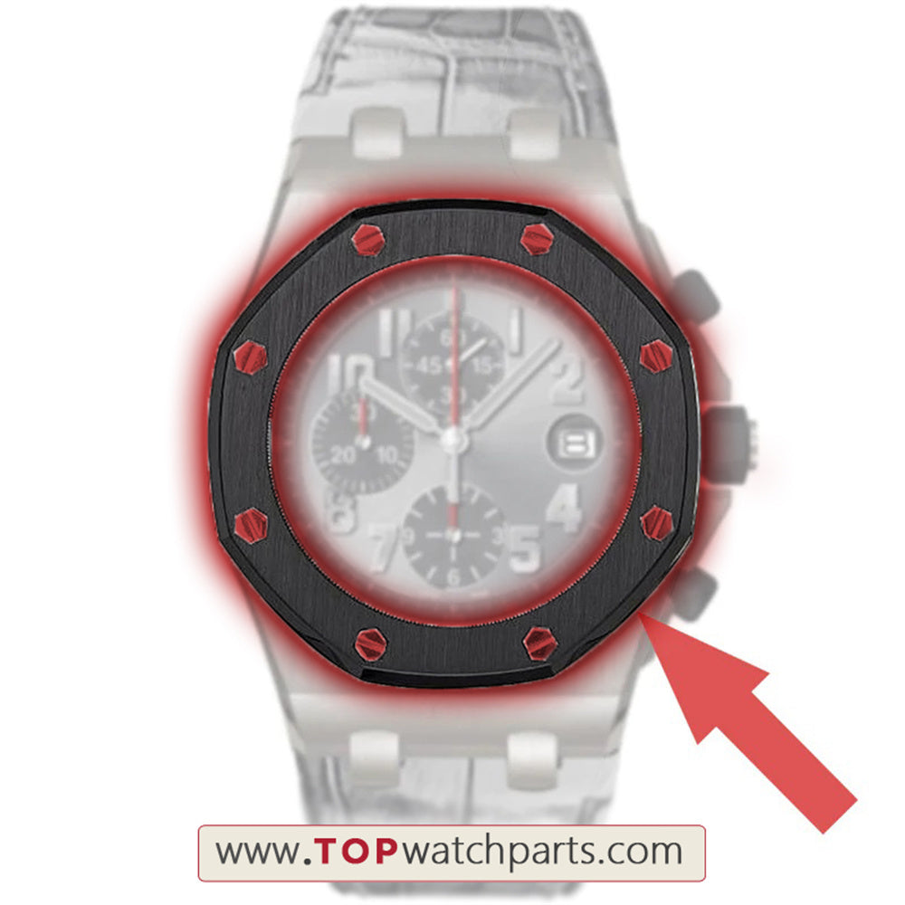 brushed ceramic watch bezel inserts for AP Audemars Piguet ROO Royal Oak Offshore 42mm 26470so watch
