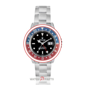 37.6mm retro aluminum blue&red Pepsi bezel for Rolex GMT 16710 watch